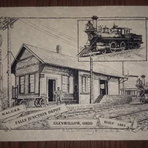Falls Junction Depot Limited Edition Signed Print on Parchment